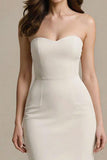 Ivory Mermaid Sweetheart Long Formal Dress