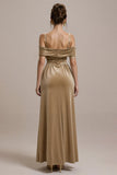 Terracotta A Line Cold Shoulder Long Black Tie Dress with Bow