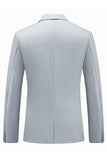 Black 2-Piece Notched Lapel Singel Breasted Men's Suits