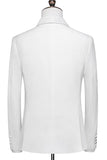 White Shawl Lapel 3 Pieces Men's Wedding Suits