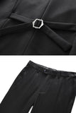 Black Peak Lapel Double Breasted 3 Pieces Men's Prom Suits