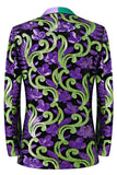 Green Jacquard Shawl Lapel 2 Pieces Men's Prom Suits