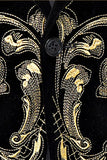 Golden Jacquard 2 Piece Notched Lapel Men's Prom Suits