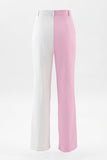 2 Piece White Pink Peak Lapel One Button Women's Suits