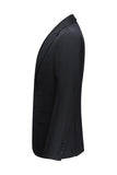 Black Peak Lapel Single Breasted 3 Piece Men's Suits