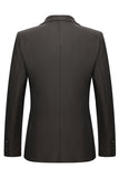 3 Piece Notched Lapel One Button Coffee Men's Suits