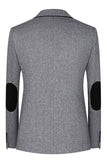3 Piece Slim Fit Notched Lapel Men's Grey Suits