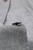 3 Piece Slim Fit Notched Lapel Men's Grey Suits