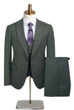 Peacock Blue Peak Lapel One Button 3 Piece Men's Suits