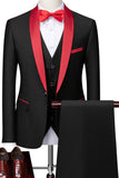 Grey Shawl Lapel Single Breasted Men's Suits