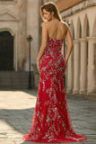 Black Mermaid Strapless Appliqued Long Prom Dress with Beading