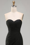 Strapless White Sheath Ruched Rehearsal Dinner Dress