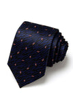 Men's Formal Navy Micro-Pattern Tie