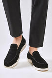 Black Slip-on Men's Casual Shoes
