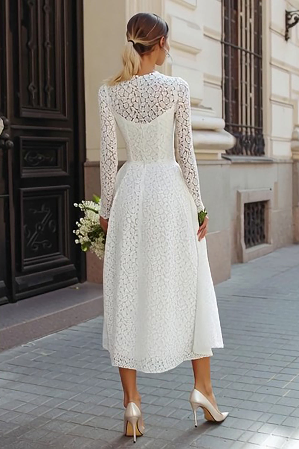 white lace dress au Right Moment Lace Overlay Frill Mini Dress White