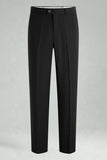 Dark Grey Straight Leg Men's Suits Pants