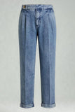Blue Grey Straight Leg Denim Men’s Trousers