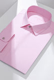 Blush Solid Slim Fit Long Sleeves Classic Men's Suits Shirt