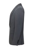 Slim Fit Peak Lapel Men's 3 Piece Grey Suits