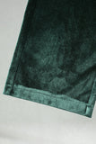 Notched Lapel Velvet Dark Green 2 Pieces Men's Prom Suits