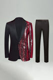 Sparkly Golden Notched Lapel 2 Pieces Men's Prom Suits