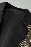 Sparkly Golden Notched Lapel 2 Pieces Men's Prom Suits