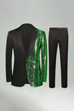Sparkly Golden Notched Lapel 2 Pieces Men's Prom Suits