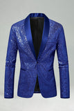 Sparkly Green Shawl Lapel Men's Prom Blazer