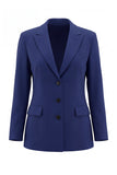 Kahki Single Breasted Nothed Lapel Women's Work Suits
