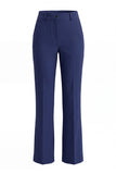 Kahki Single Breasted Nothed Lapel Women's Work Suits