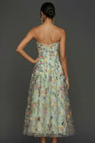 Floral Mauve Sweetheart A Line Embroidered Formal Dress