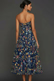 Floral Mauve Sweetheart A Line Embroidered Formal Dress