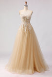 draft-Sage Green A-Line Embroidered Long Tulle Prom Dress with Slit