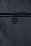 2-piece Black Peaked Lapel Double Breasted Men's Suits