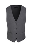 3 Piece Blue One Button Peak Lapel Men's Prom Suits