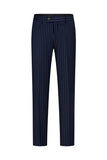 3 Piece Blue One Button Peak Lapel Men's Prom Suits