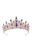 Gold Green Crystal Prom Queen Pageant Crown Tiara