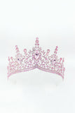 Golden and Royal Blue Crystal Prom Queen Pageant Crown Tiara