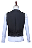 Sparkly Blue Single Breasted V-Neck Sequin Men's Suit Vest