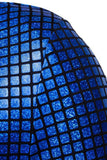 Black Metallic Grid Single Breasted Notched Lapel 2-Piece Men's Prom Suits