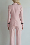 Ivory Peak Lapel Single Breasted 2 Piece Wide Leg Prom Suits