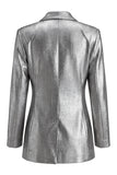 2 Piece Grey Wide Leg Shawl Lapel Prom Suits with Bow