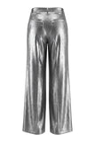 2 Piece Grey Wide Leg Shawl Lapel Prom Suits with Bow