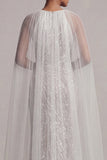 Sequin Ivory Mermaid Mother Of Bride Dress with Cap Sleeves