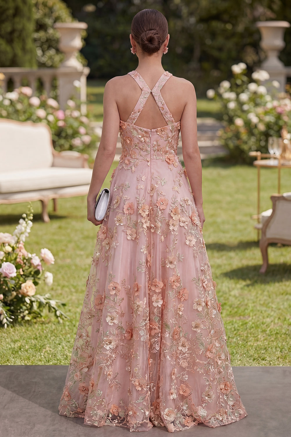 pink orange wedding guest dress Spring wedding guest dress inspo, 'Pink And Orange Floral Print Flutter Sleeve Gathered Midi Dress'