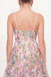 Floral Tulle A-Line Embroidered Pink Mini Homecoming Dress