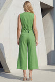 Green V-Neck Single Breasted Slim Fit Midi Women Suits