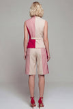 Peaked Lapel 2 Piece Light Khaki Women Suits