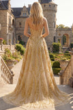 Sparkly Golden Sweetheart Bodycon Corset Beaded Mini Formal Dress with Ruffles Chapel Train