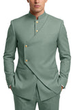 Single Breasted Coffee 2 Piece Men's Prom Suits